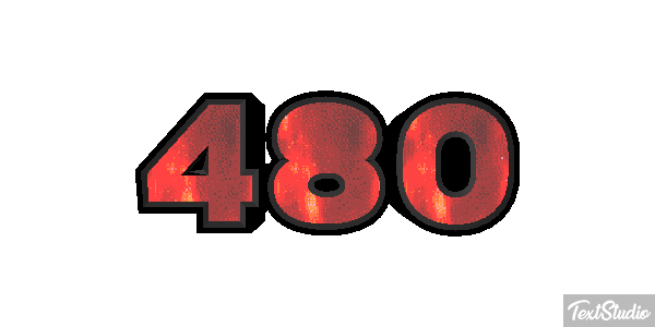 480 Текстовый эффект