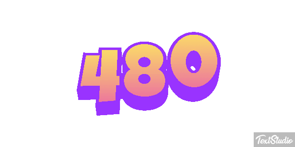 480 Текстовый эффект