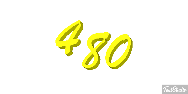480 Текстовый эффект