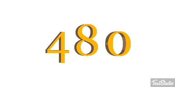 480 Текстовый эффект