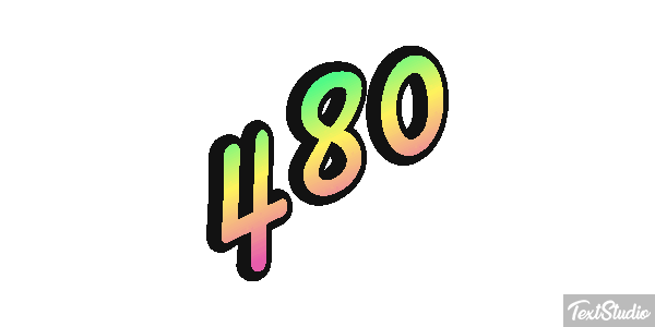 480 Текстовый эффект