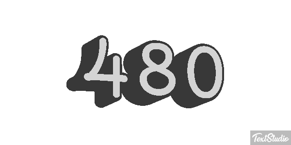 480 Текстовый эффект