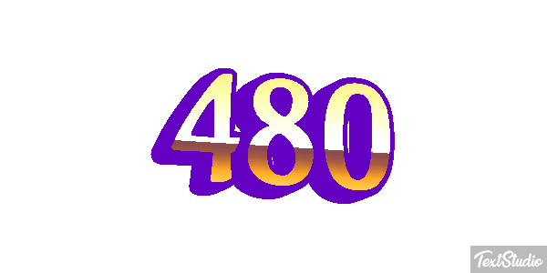 480 Текстовый эффект
