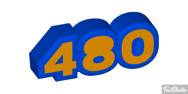 480 Текстовый эффект