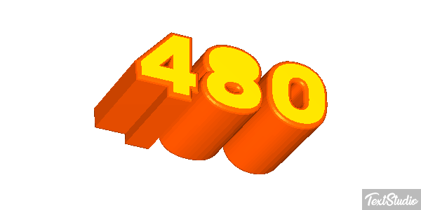 480 Текстовый эффект