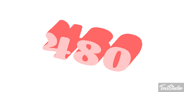 480 Текстовый эффект