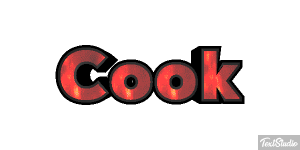 Cook Text effect