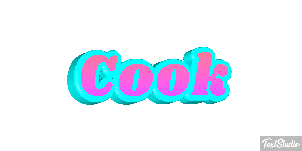 Cook Text effect