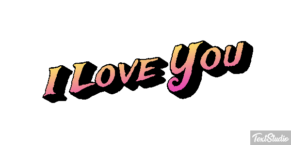 I Love You Efekt tekstowy