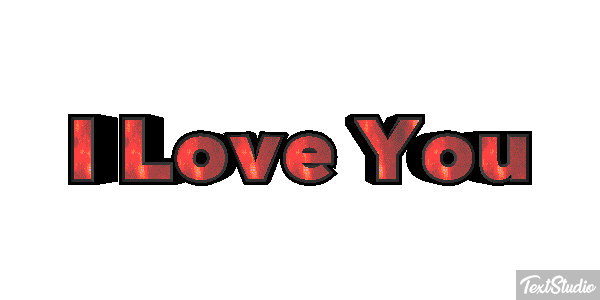 I Love You Efekt tekstowy