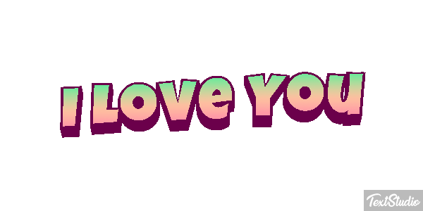 I Love You Efekt tekstowy