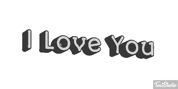 I Love You Efekt tekstowy