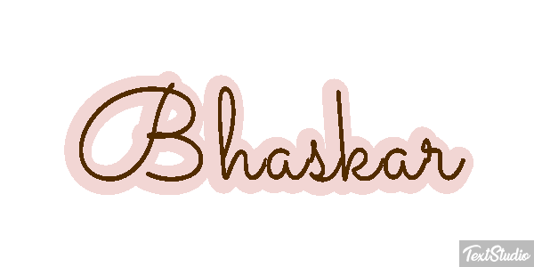 Bhaskar Text effect
