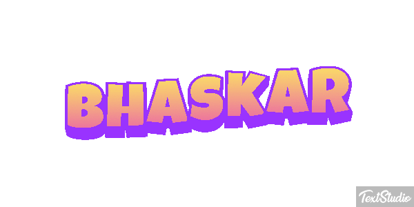 Bhaskar Text effect