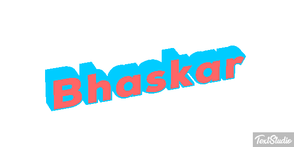 Bhaskar Text effect