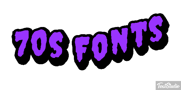 70s Fonts Text effect
