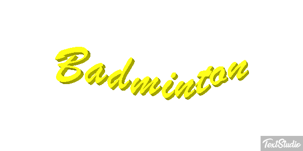 Bádminton Efeito do texto