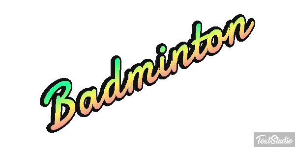 Bádminton Efeito do texto