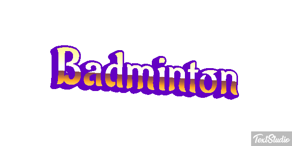 Bádminton Efeito do texto