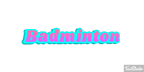 Bádminton Efeito do texto