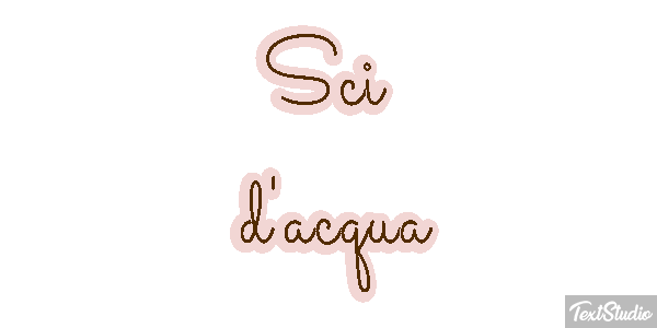 Sci d'acqua Effetto testo
