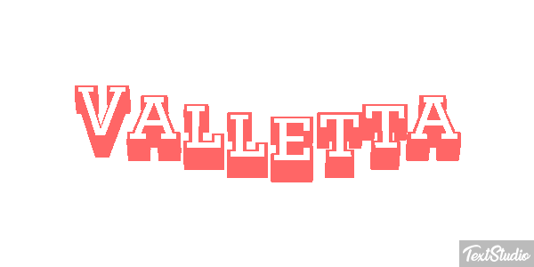 Valletta Efecto de texto