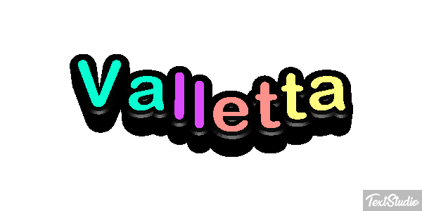 Valletta Efecto de texto