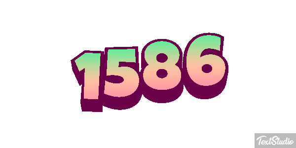 1586 Текстовый эффект