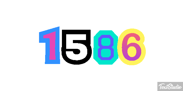1586 Текстовый эффект