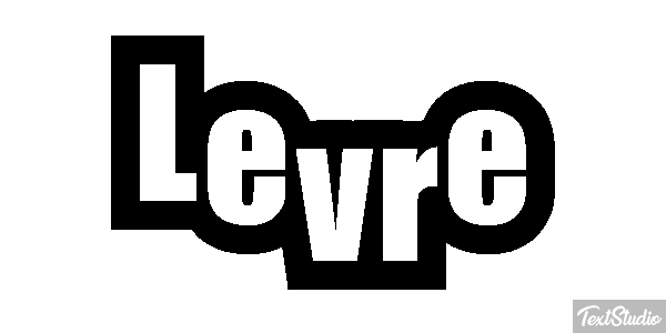 Lèvre Efeito do texto