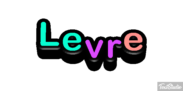 Lèvre Efeito do texto