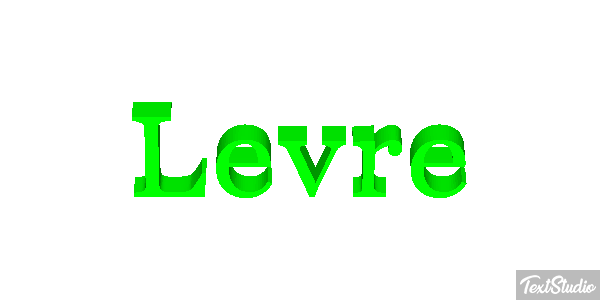 Lèvre Efeito do texto
