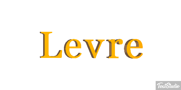 Lèvre Efeito do texto