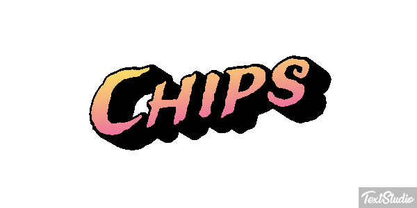 Chips Text effect