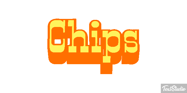 Chips Text effect