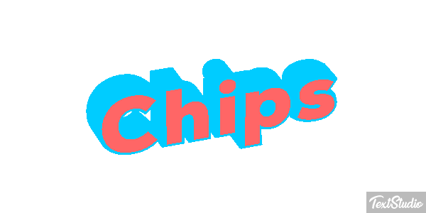 Chips Text effect