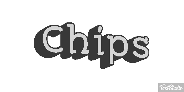 Chips Text effect