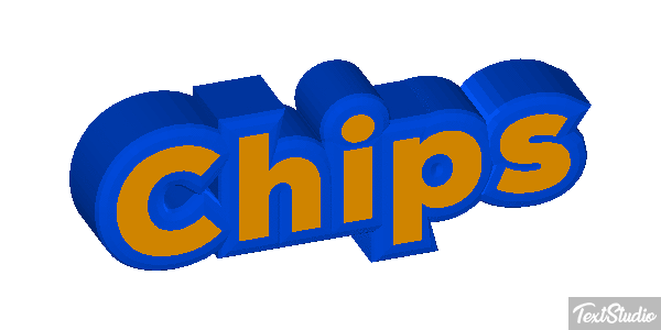 Chips Text effect