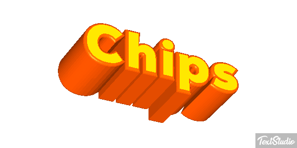 Chips Text effect