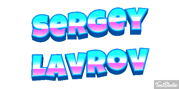 Sergey Lavrov Efekt tekstowy