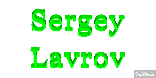 Sergey Lavrov Efekt tekstowy