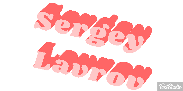 Sergey Lavrov Efekt tekstowy