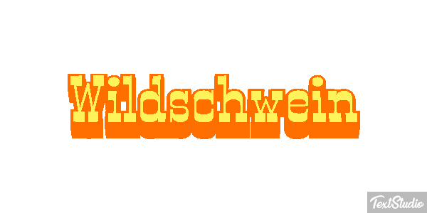 Wildschwein テキスト効果