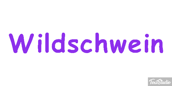 Wildschwein テキスト効果