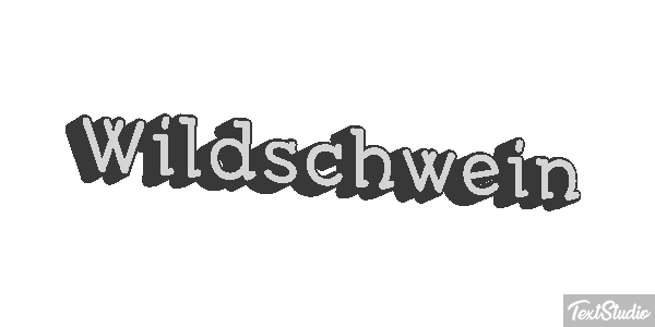 Wildschwein テキスト効果