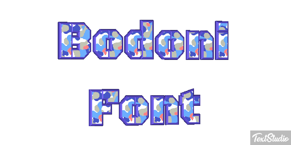 Bodoni Font Text effect