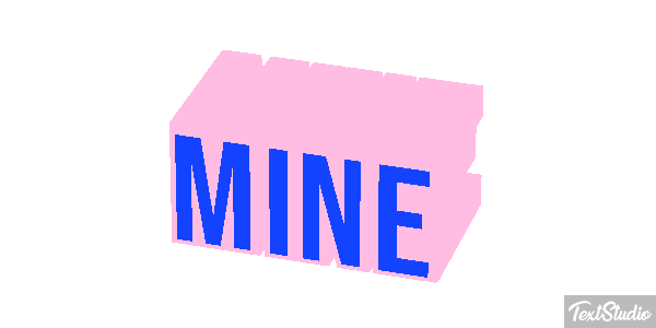 Mine Texteffekt
