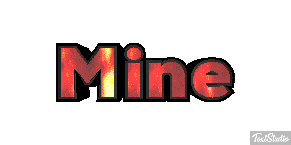 Mine Texteffekt