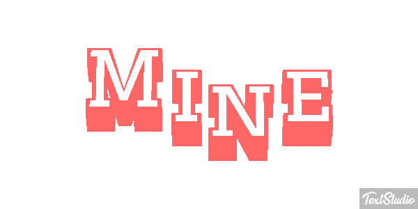 Mine Texteffekt