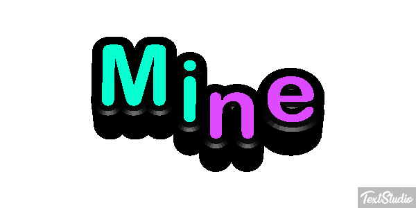 Mine Texteffekt
